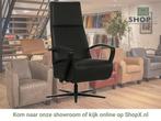 Leren relaxfauteuil Idol - Toledo Nero (zwart) - Small, Huis en Inrichting, Fauteuils, Nieuw, Ophalen of Verzenden, 50 tot 75 cm