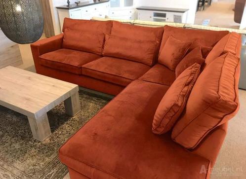 Oudenbosch Loungebank - hoekbanken - Cognac, Huis en Inrichting, Banken | Sofa's en Chaises Longues, Nieuw, Stof