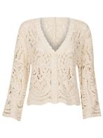 Vest Gehaakt Beige, kort damesvest, Verzenden, Nieuw