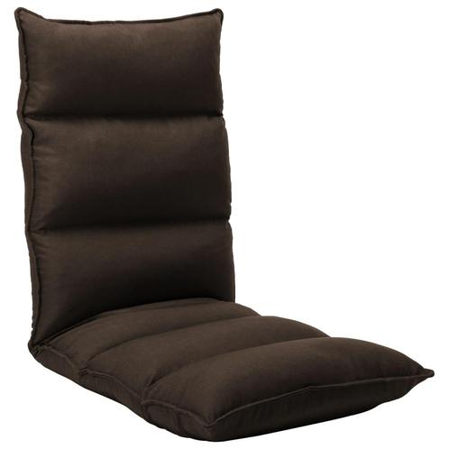 vidaXL Vloerstoel inklapbaar stof bruin, Huis en Inrichting, Stoelen, Bruin, Nieuw, Verzenden