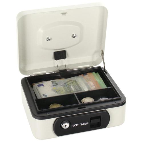 Rottner Geldcassette Pro Box One Wit, Huis en Inrichting, Woonaccessoires | Overige, Verzenden