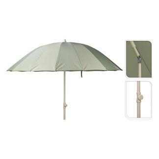 Parasol | Gardalux | Ø 220 cm (Groen, Kantelbaar, Rond), Tuin en Terras, Parasols, Nieuw, Verzenden