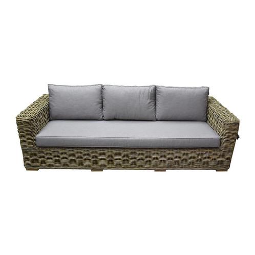 Serva 3-zitsbank naturel rotan, Tuin en Terras, Tuinsets en Loungesets, Nieuw, Ophalen of Verzenden