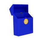 Rubber groot sigarettenbox - Blauw, Verzenden, Nieuw, Tabaksdoos of Verpakking