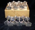 Prachtige set van 12 verzilverde Art Deco Messenleggers -, Antiek en Kunst, Antiek | Meubels | Tafels
