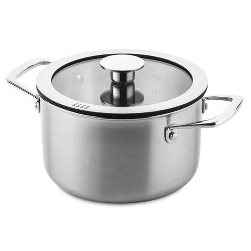 Ducq Downdraft Kookpan 3 Laags 18cm, Huis en Inrichting, Keuken | Potten en Pannen, Verzenden