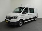 MAN TGE 3.140 2.0 TDI 140pk Dubbele Cabine L3H3 7 persoons, Auto's, Stof, Gebruikt, MAN, Wit