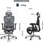 Ergonomische Bureaustoel -  Office Chair - Gamestoel - Volwa, Huis en Inrichting, Bureaustoelen, Verzenden, Zo goed als nieuw