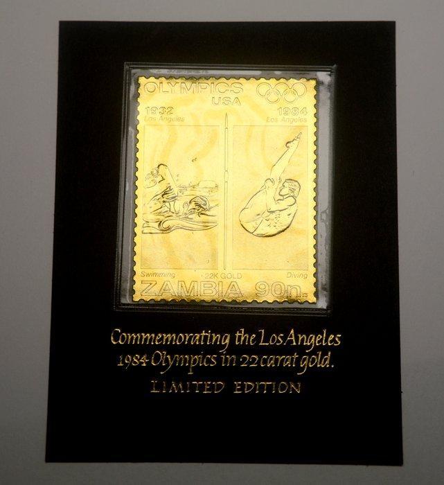Zambia. Medal Commemorating the Los Angeles 1984 Olympics in, Postzegels en Munten, Munten | Europa | Niet-Euromunten