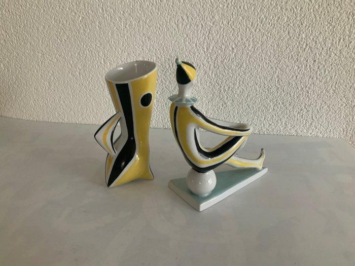 János Török - Beeldje, Clown & Wesp - 18 cm - Porselein, Antiek en Kunst, Antiek | Glas en Kristal
