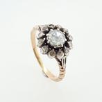 Ring - 14 karaat Geel goud, Zilver Diamant (Natuurlijk) -, Nieuw