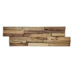 Houtstrips 3D Teakhout Bali 50x18cm, Doe-het-zelf en Verbouw, Hout en Planken, Nieuw