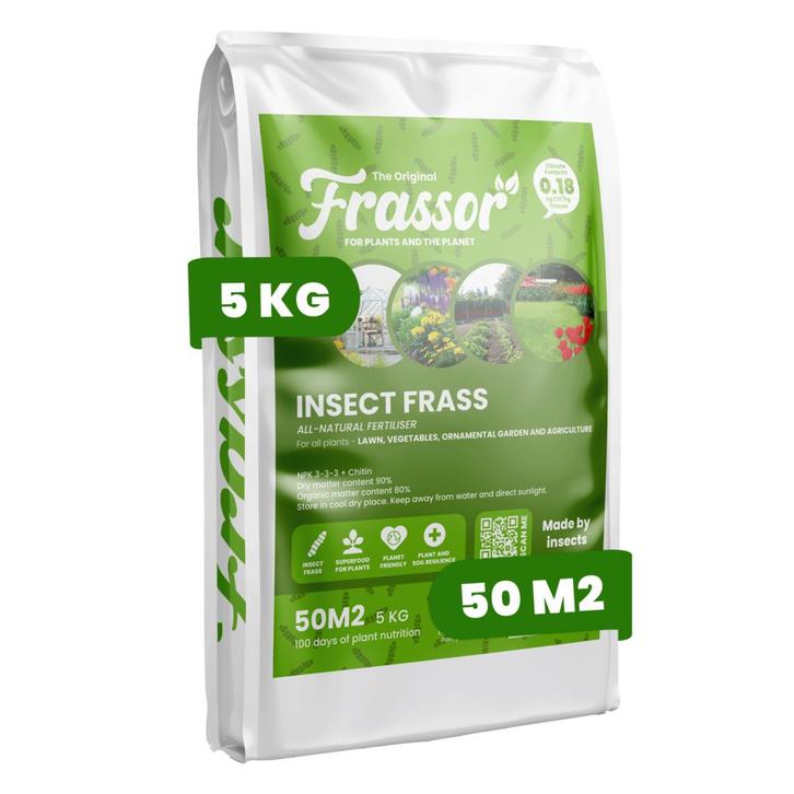 Frassor Insecten Frass (5 kg – voor 50 m2), Tuin en Terras, Aarde en Mest, Mest, Verzenden