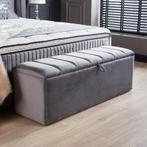 Opberg boxspring Ophelia 140x200 grijs, Verzenden, Nieuw, Overige kleuren, Modern