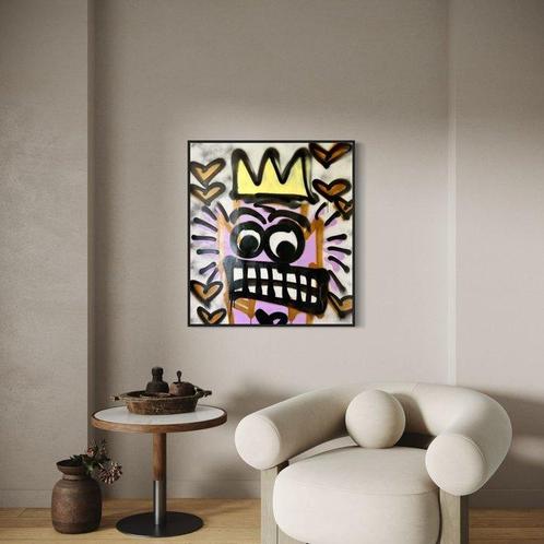 Timo Wedell (1994) - Purple Monster Like Basquiat - XXL, Antiek en Kunst, Kunst | Schilderijen | Modern