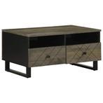 vidaXL Salontafel 80x54x40 cm massief mangohout zwart, Huis en Inrichting, Tafels | Salontafels, Verzenden, Nieuw, Overige houtsoorten