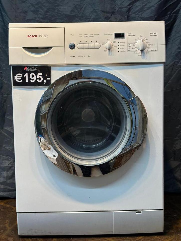 Tweedehands Bosch wasdroger met garantie, Witgoed en Apparatuur, Wasmachines, 90 tot 95 cm, 1200 tot 1600 toeren, 6 tot 8 kg, Refurbished