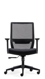 Office chair delivery within 1 day, Nieuw, Ergonomisch, Bureaustoel, Zwart