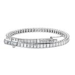 Tennis armband - 18 karaat Witgoud -  5.04ct. tw. Diamant, Sieraden, Tassen en Uiterlijk, Antieke sieraden