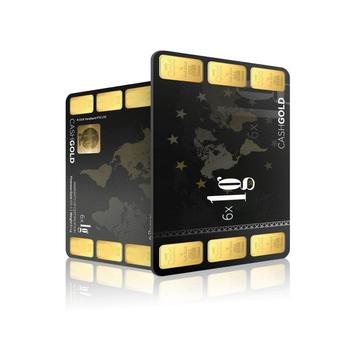 6x 1 gram karatbars goudbaar beschikbaar voor biedingen