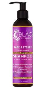 Blaq Luxury Sage & Lychee Shampoo 12oz., Sieraden, Tassen en Uiterlijk, Uiterlijk | Haarverzorging, Nieuw, Verzenden