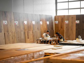 Behandeld eiken lamelparket nu €19,98 p/m² beschikbaar voor biedingen