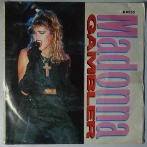 Madonna - Gambler - Single, Cd's en Dvd's, Vinyl Singles, Single, Gebruikt, 7 inch, Pop