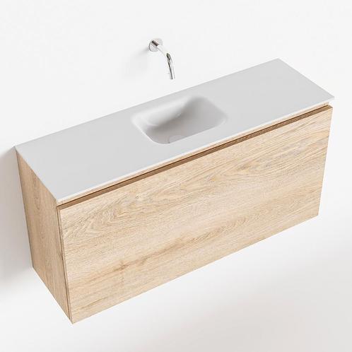 MONDIAZ OLAN 100cm toiletmeubel washed_oak. LEX wastafel, Doe-het-zelf en Verbouw, Sanitair, Bad, Nieuw, Ophalen of Verzenden