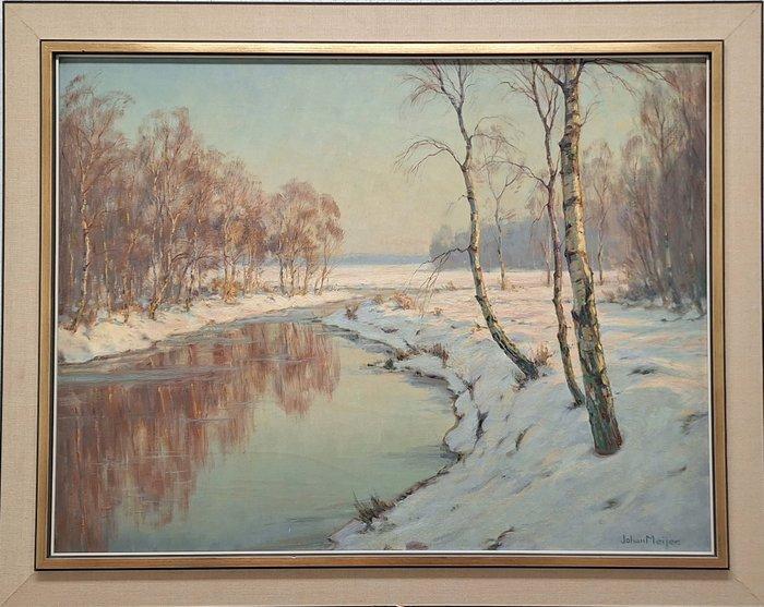Johan Meijer (1885-1970) - Wintermorgen, Antiek en Kunst, Kunst | Schilderijen | Klassiek