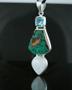 azuriet Hanger - Hoogte: 71 mm - Breedte: 23 mm- 13.99 g -, Verzamelen, Mineralen en Fossielen