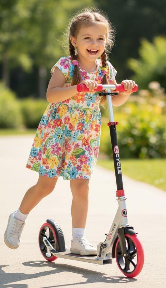 2Cycle Step - Kinderstep - Aluminium -  Grote Wielen - 20cm, Fietsen en Brommers, Steps, Gewone step, Nieuw, Verzenden