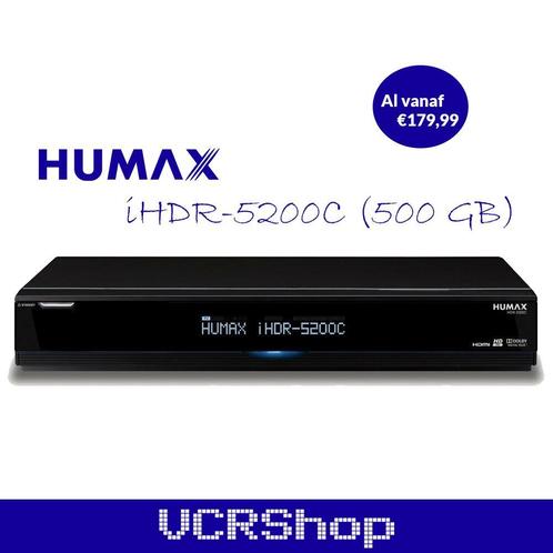 Humax iHDR-5200C (500GB) + Afstandsbediening | 6M Garantie, Audio, Tv en Foto, Schotelantennes, Zo goed als nieuw, Humax, Verzenden
