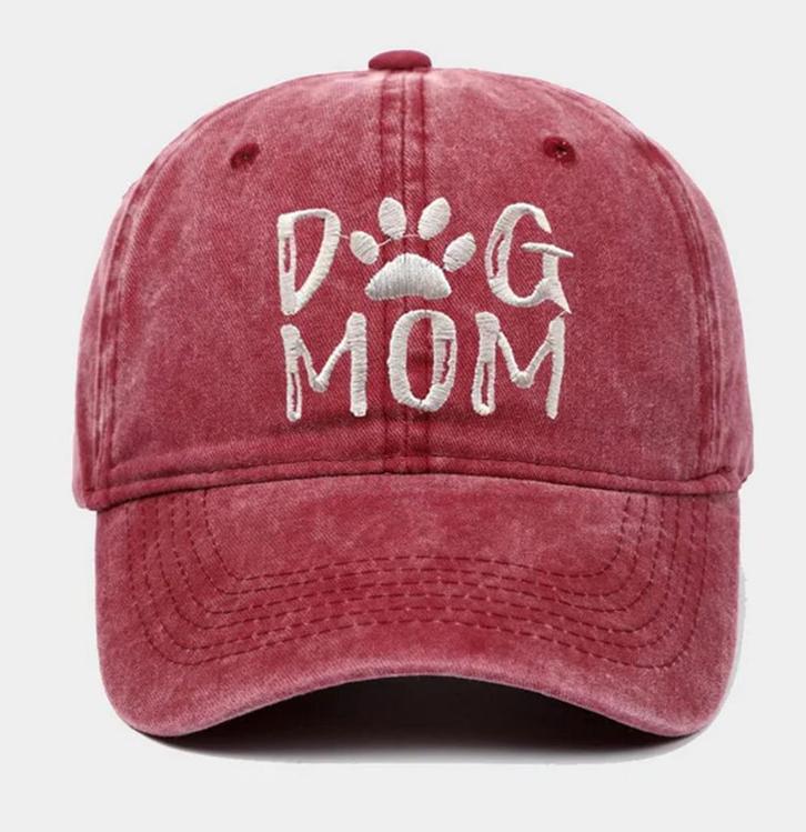 Cap Dog Mom in 5 kleuren met witte geborduurde tekst, Dieren en Toebehoren, Honden-accessoires, Nieuw, Verzenden