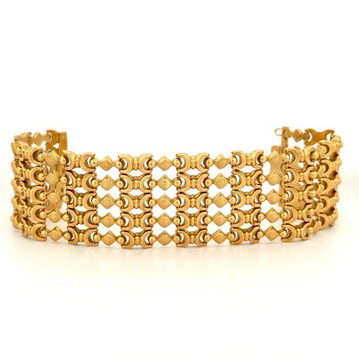 Handmade - Armband - 53.1 g - 18 karaat Geel goud, Sieraden, Tassen en Uiterlijk, Armbanden