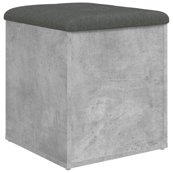 Zitkubus opbergbank grijs 42x42 | retourdeal | 35% korting, Huis en Inrichting, Banken | Voetenbanken en Poefen, Minder dan 50 cm
