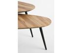 Mica Decorations Jailey Bijzettafel - Set van 2 - L84 x B39, Verzenden, Nieuw