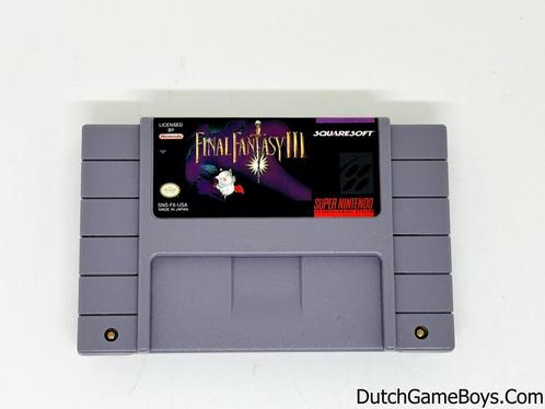 Super Nintendo / Snes - Final Fantasy III - USA, Spelcomputers en Games, Games | Nintendo Super NES, Gebruikt, Verzenden