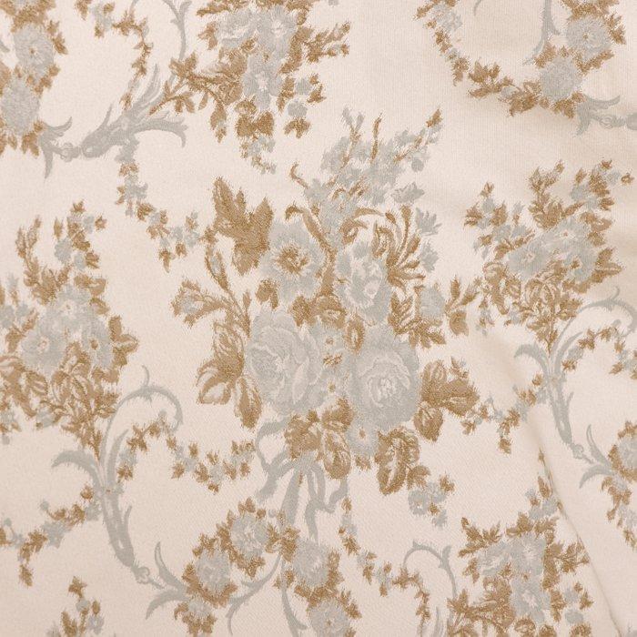 Raro Italiaans damastweefsel – ivoor en goud - Meubelstof -, Antiek en Kunst, Antiek | Kleden en Textiel