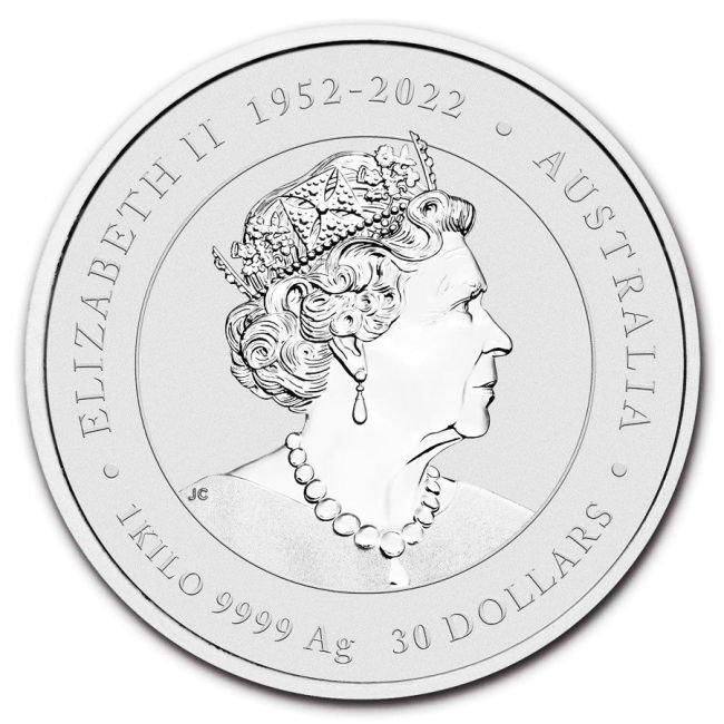 Australië. 30 Dollars 2024 1 Kilo $30 AUD Australian Silve, Postzegels en Munten, Edelmetalen en Baren