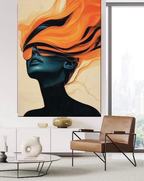Mrs Art Prime - Look into your soul - XXL, Antiek en Kunst, Kunst | Schilderijen | Modern