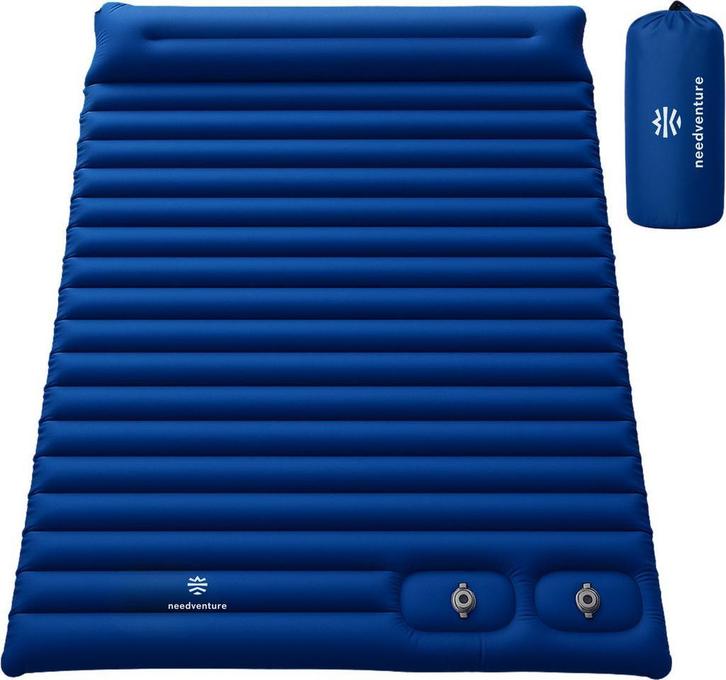 needventure® Slaapmat - Ingebouwde voetpomp - 2 persoons, Caravans en Kamperen, Slaapmatten, Nieuw, 2-persoons, Ophalen of Verzenden