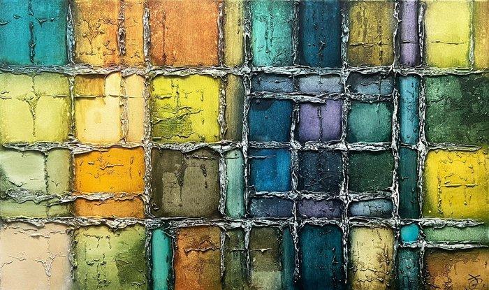 J.Jecminek - Depth - XL 3D painting - ready to hang -, Antiek en Kunst, Kunst | Schilderijen | Modern