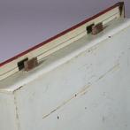 Geldkist of strongbox Engeland ca 1875 IJzer gehout in bloem, Antiek en Kunst, Antiek | Meubels | Kasten, Ophalen of Verzenden