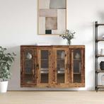vidaXL Wandgemonteerde Kasten 2 pcs Oud hout 69.5 x 34 x 90, Huis en Inrichting, Minder dan 50 cm, Verzenden, Nieuw, Minder dan 100 cm