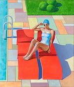 Stratiuk Valerii - Woman by the pool, Antiek en Kunst