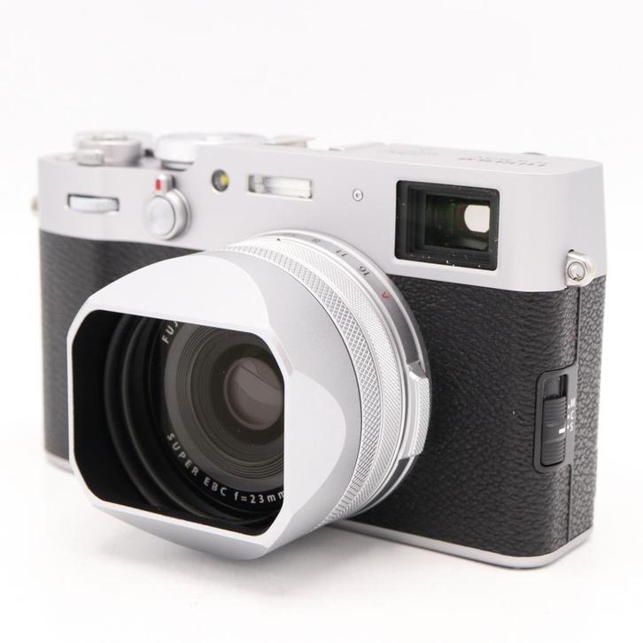 Digitale fotocamera | Fujifilm X100V zilver | Tweedehands, Audio, Tv en Foto, Fotocamera's Digitaal, Gebruikt, Verzenden