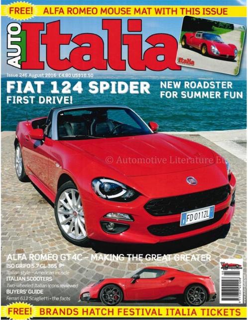 2016 AUTO ITALIA MAGAZINE 246 ENGELS, Boeken, Auto's | Folders en Tijdschriften
