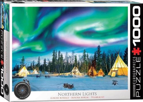 Northern Lights - Yellowknife Puzzel (1000 stukjes) |, Hobby en Vrije tijd, Denksport en Puzzels, Nieuw, Verzenden