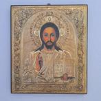 Icoon - Christus Pantokrator - Hout, Verzilverd - Giancarlo
