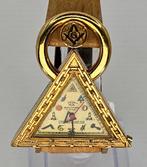Waltham - vergoldete Schmuckuhr - Masonic Freimaurersymbole, Nieuw